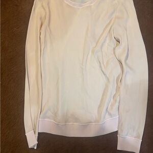 Theory Women's Soft Pink Scoop Neck Sweater